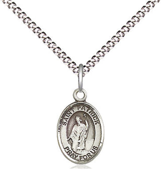 Pewter Saint Patrick Medal Religious and Catholic Jewelry Engraved Catholic Saint Jewelry
