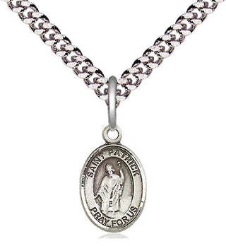 Pewter Saint Patrick Medal Religious and Catholic Jewelry Engraved Catholic Saint Jewelry