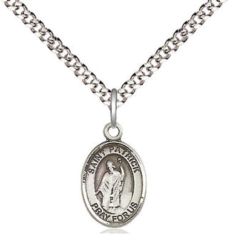 Pewter Saint Patrick Medal Religious and Catholic Jewelry Engraved Catholic Saint Jewelry