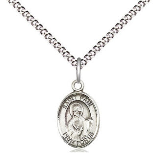 Pewter Saint Paul the Apostle Medal Religious and Catholic Jewelry Engraved Catholic Saint Jewelry