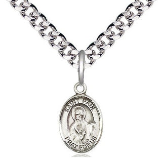 Pewter Saint Paul the Apostle Medal Religious and Catholic Jewelry Engraved Catholic Saint Jewelry