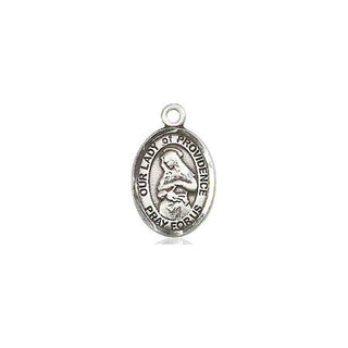 Pewter Our Lady of Providence Medal Engraved Catholic Saint Jewelry