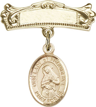 14kt Gold Filled Badge Pin O/L of Providence Baby Badge - Engravable