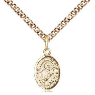 14kt Gold Saint Martin de Porres Medal Engraved Catholic Saint Jewelry