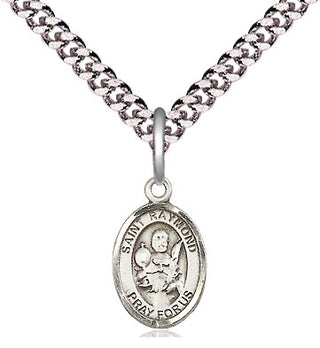 Pewter Saint Raymond Nonnatus Medal Religious and Catholic Jewelry Engraved Catholic Saint Jewelry