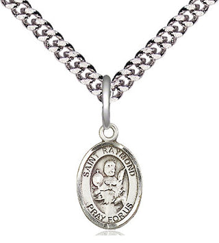 Pewter Saint Raymond Nonnatus Medal Religious and Catholic Jewelry Engraved Catholic Saint Jewelry