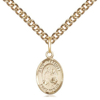 14kt Gold Saint Raphael the Archangel Medal Engraved Catholic Saint Jewelry