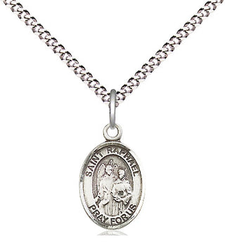 Pewter Saint Raphael the Archangel Medal Religious and Catholic Jewelry Engraved Catholic Saint Jewelry