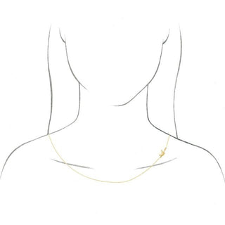 Platinum Off-Center Holy Spirit Dove 16" Necklace