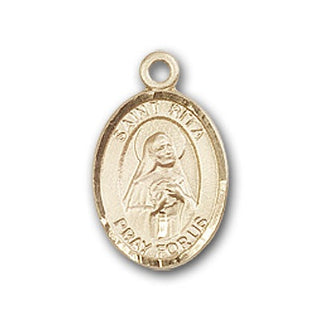 Gold-Filled Saint Rita of Cascia Pendant