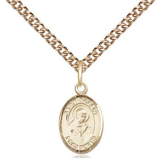 14kt Gold Saint Robert Bellarmine Medal Engraved Catholic Saint Jewelry