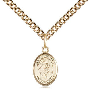 14kt Gold Saint Robert Bellarmine Medal Engraved Catholic Saint Jewelry