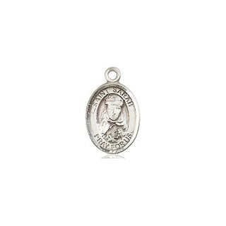 Pewter Saint Sarah Medal Engraved Catholic Saint Jewelry