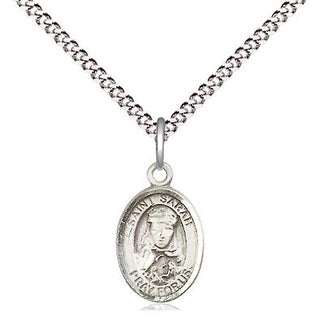 Pewter Saint Sarah Medal Religious and Catholic Jewelry Engraved Catholic Saint Jewelry