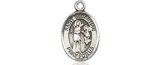 Pewter Saint Sebastian Medal Engraved Catholic Saint Jewelry