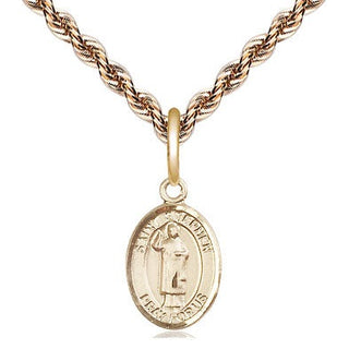 14kt Gold Saint Stephen the Martyr Medal