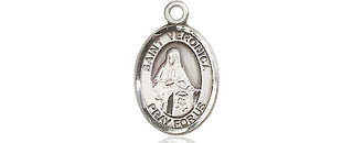 Pewter Saint Veronica Medal Engraved Catholic Saint Jewelry