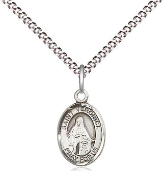 Pewter Saint Veronica Medal Religious and Catholic Jewelry Engraved Catholic Saint Jewelry