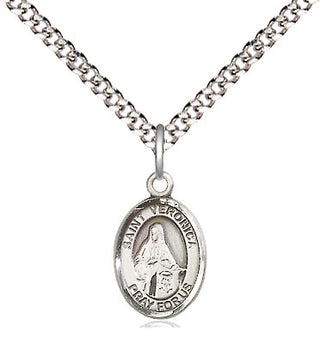 Pewter Saint Veronica Medal Religious and Catholic Jewelry Engraved Catholic Saint Jewelry