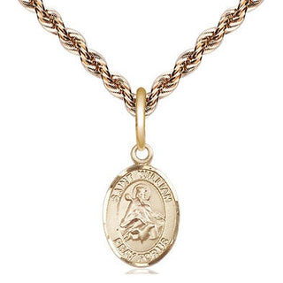 14kt Gold Saint William of Rochester Medal