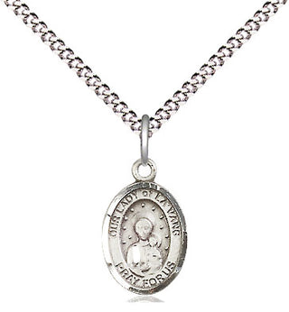 Pewter Our Lady of la Vang Medal Religious and Catholic Jewelry Engraved Catholic Saint Jewelry