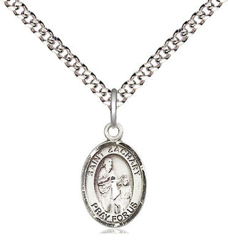 Pewter Saint Zachary Medal Religious and Catholic Jewelry Engraved Catholic Saint Jewelry