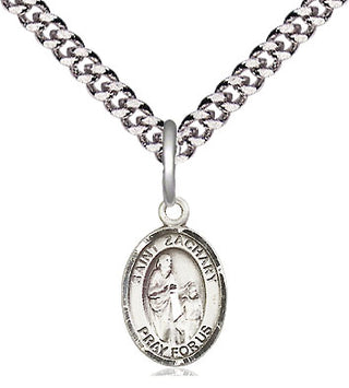 Pewter Saint Zachary Medal Religious and Catholic Jewelry Engraved Catholic Saint Jewelry