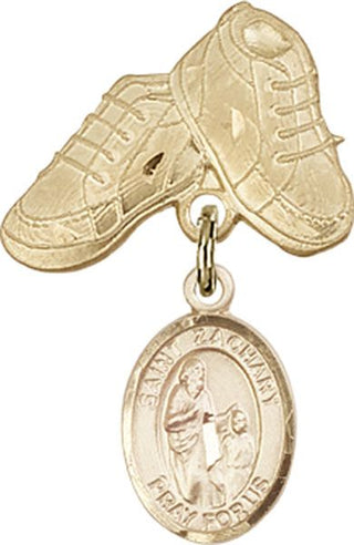 14kt Gold Filled Baby Boots St. Zachary Baby Badge - Engravable