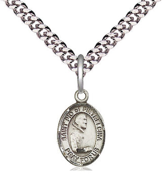 Pewter Saint Pio of Pietrelcina Medal Religious and Catholic Jewelry Engraved Catholic Saint Jewelry