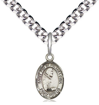 Pewter Saint Pio of Pietrelcina Medal Religious and Catholic Jewelry Engraved Catholic Saint Jewelry