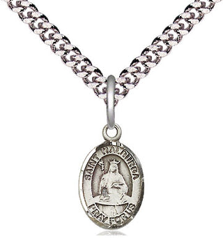 Pewter Saint Walburga Medal Religious and Catholic Jewelry Engraved Catholic Saint Jewelry