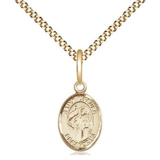 Gold-Filled St. Ursula Pendant