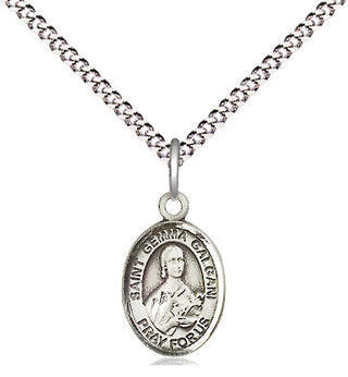 Pewter Saint Gemma Galgani Medal Religious and Catholic Jewelry Engraved Catholic Saint Jewelry
