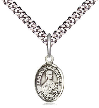 Pewter Saint Gemma Galgani Medal Religious and Catholic Jewelry Engraved Catholic Saint Jewelry