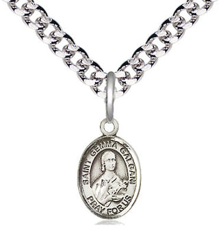 Pewter Saint Gemma Galgani Medal Religious and Catholic Jewelry Engraved Catholic Saint Jewelry