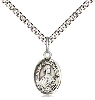 Pewter Saint Gemma Galgani Medal Religious and Catholic Jewelry Engraved Catholic Saint Jewelry