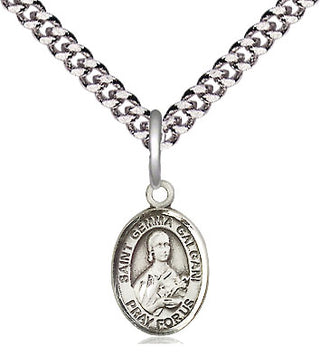 Pewter Saint Gemma Galgani Medal Religious and Catholic Jewelry Engraved Catholic Saint Jewelry