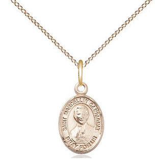 14kt Gold Filled Saint Marcellin Champagnat Medal Religious and Catholic Jewelry Engraved Catholic Saint Jewelry