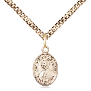 14kt Gold Filled Saint Marcellin Champagnat Medal Religious and Catholic Jewelry Engraved Catholic Saint Jewelry