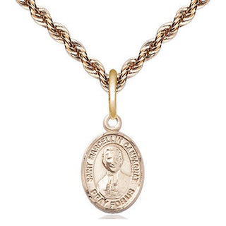 14kt Gold Filled Saint Marcellin Champagnat Medal Religious and Catholic Jewelry Engraved Catholic Saint Jewelry