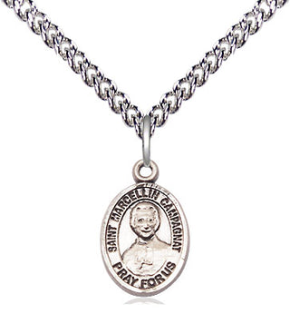 Sterling Silver Saint Marcellin Champagnat Medal Religious and Catholic Jewelry Engraved Catholic Saint Jewelry