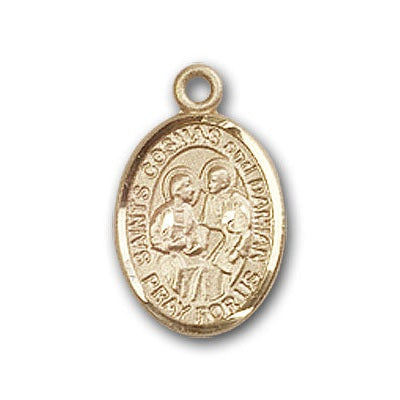 Gold-Filled Sts. Cosmas & Damian Pendant