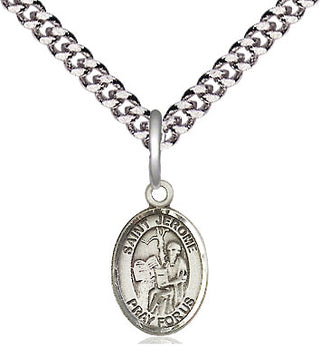 Pewter Saint Jerome Medal Religious and Catholic Jewelry Engraved Catholic Saint Jewelry