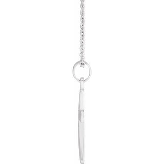 Sterling Silver Cross 18" Necklace