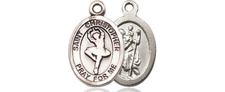 Pewter Saint Christopher Dance Medal