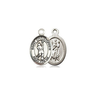 Pewter Saint Christopher Lacrosse Medal