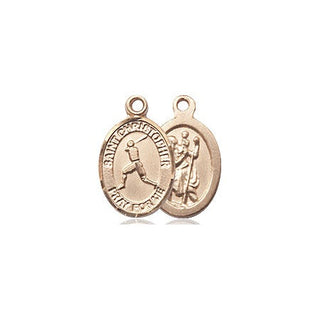 14kt Gold Saint Christopher Baseball Medal
