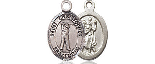 Pewter Saint Christopher Golf Medal