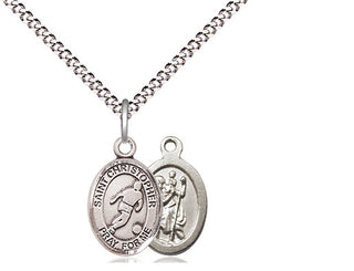 Pewter Saint Christopher Soccer Medal Religious and Catholic Jewelry