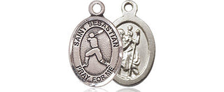 Pewter Saint Sebastian Baseball Medal